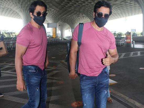 Sonu Sood Spotted At Airport Departure Photos